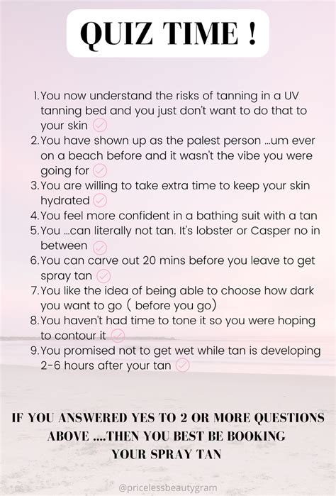 tanning quiz.